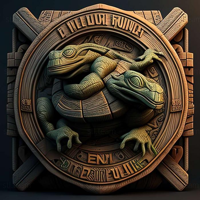 3D model Teenage Mutant Ninja Turtles Danger of the Ooze game (STL)